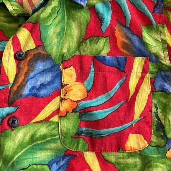 Hawaiian Tropical Floral Shirt Small Edwards casual wear - Picture 5 of 6